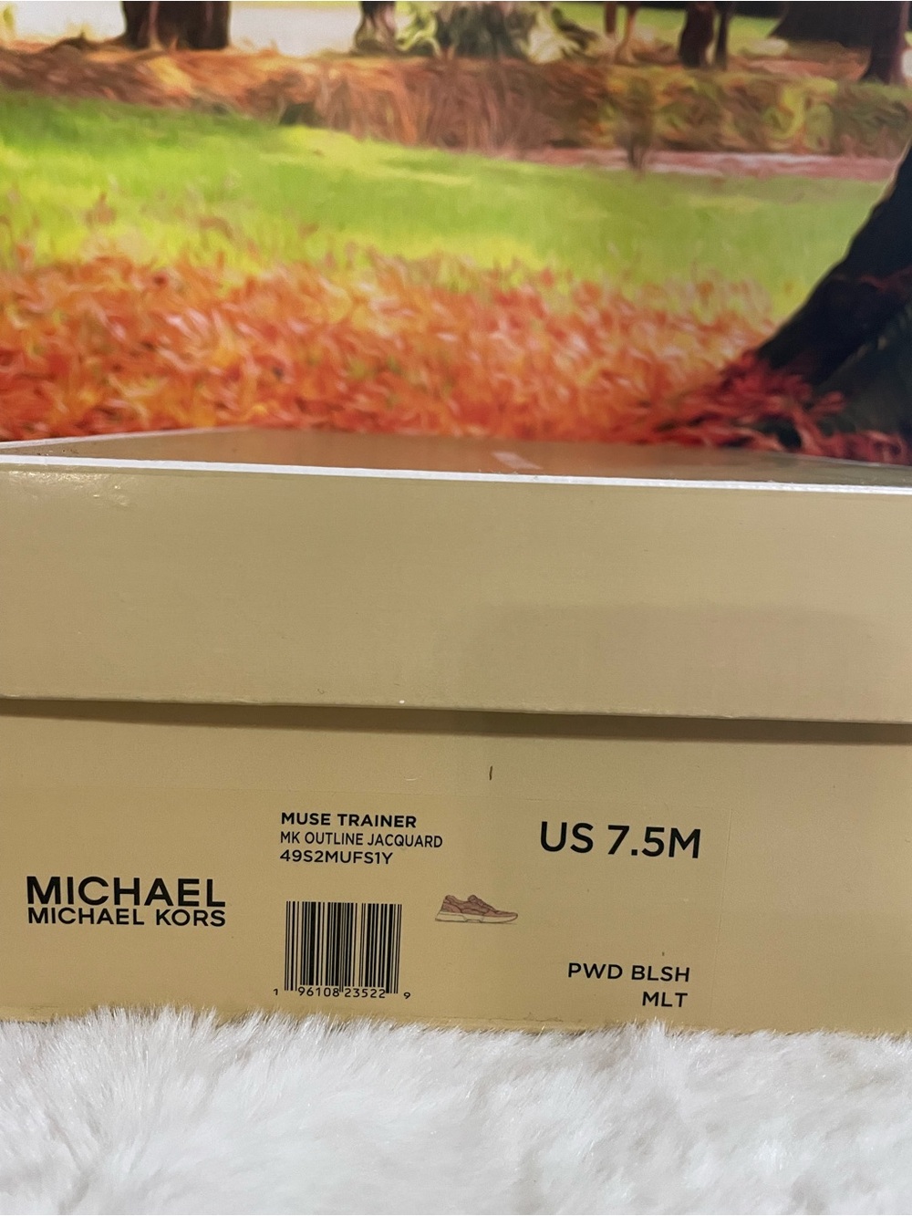 Michael Kors Blush Pink Platform Lace-Up Sneakers - Picture 2 of 7